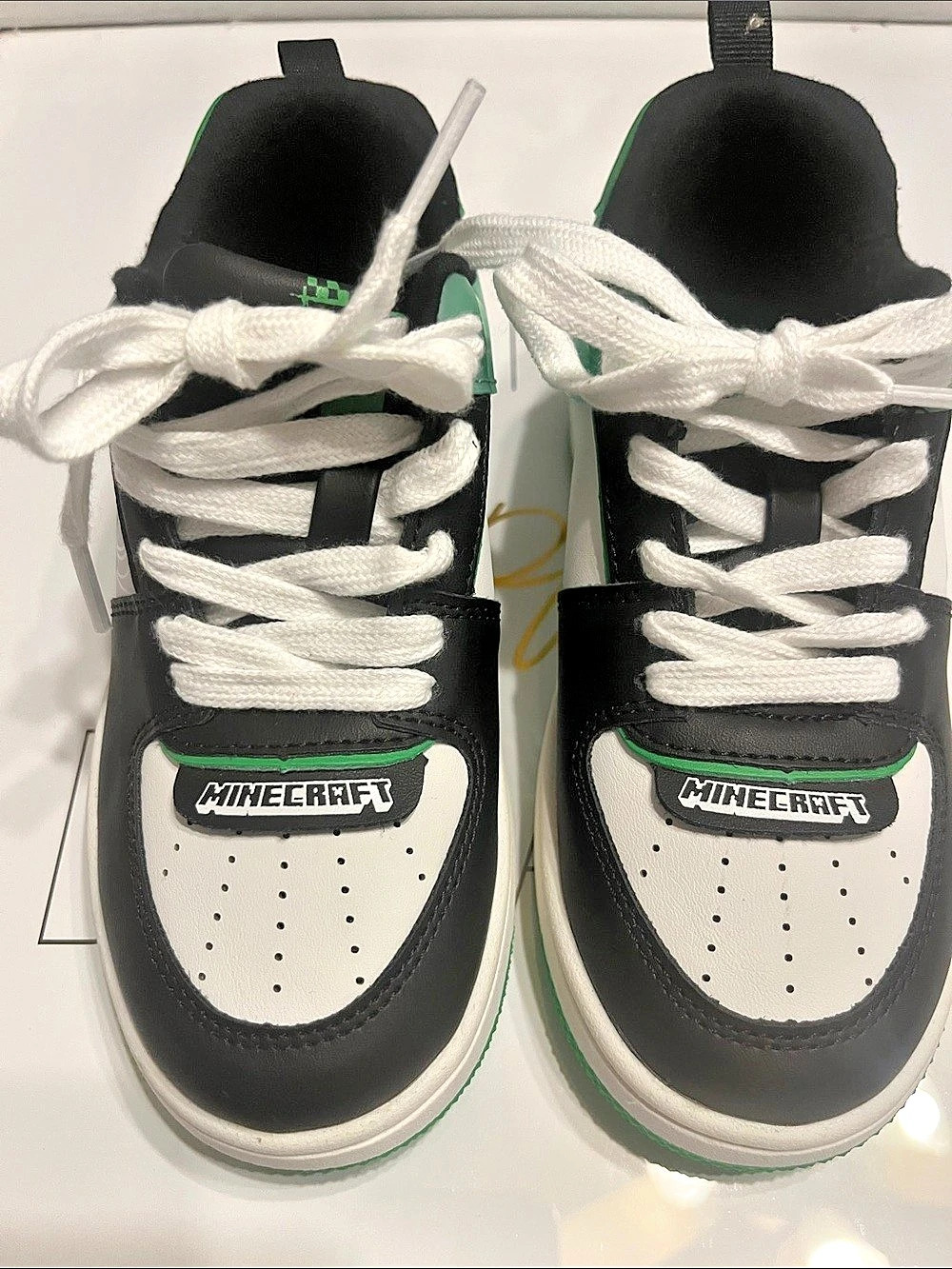 Kids' Black & White Sneakers Like New